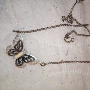 Vintage Butterfly Necklace